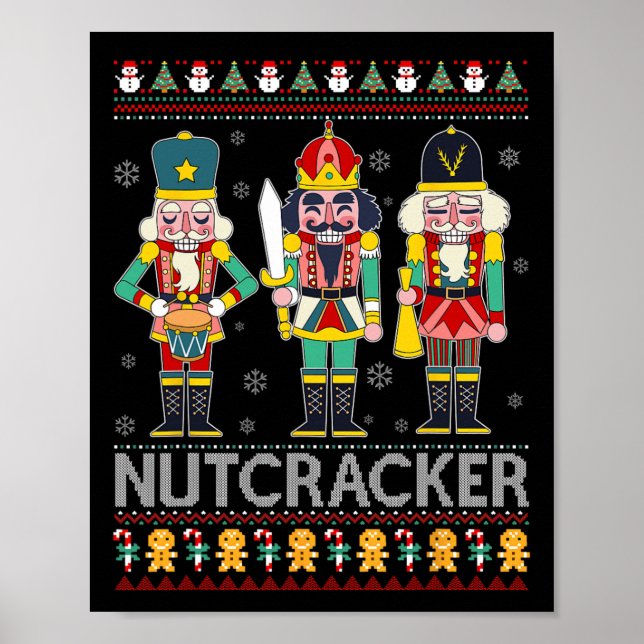 Affiche Chemise de l'équipe Casse-Noisette Sweat de Noël m (Devant)