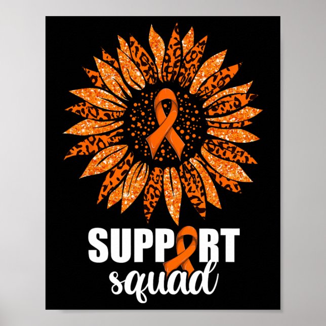 Affiche Chemise de l'équipe de soutien de la leucémie (Devant)