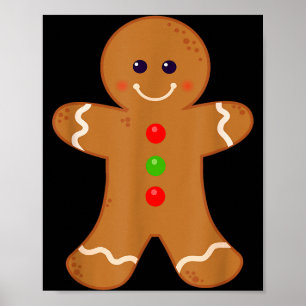Affiche Chemise de l'Homme en Pain d'Épice Noël Cuisson de