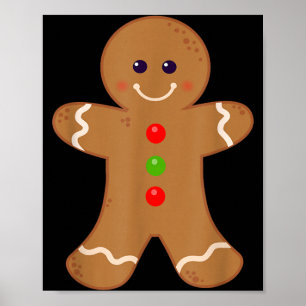 Affiche Chemise de l'homme en pain d'épices Noël Cuisson d
