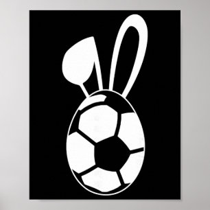 Affiche Chemise de l'œuf de football mignon - Cadeau de l'