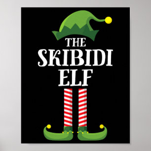 Affiche Chemise de lutin Skibidi pour groupe familial drôl