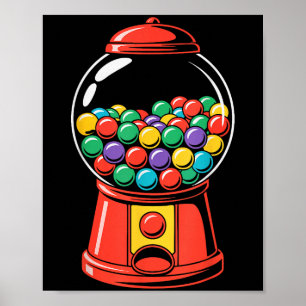 Affiche Chemise de machine à Gumball Adulte Hommes Femmes 