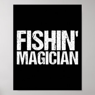 Affiche Chemise de magicien de pêche drôle de pêche