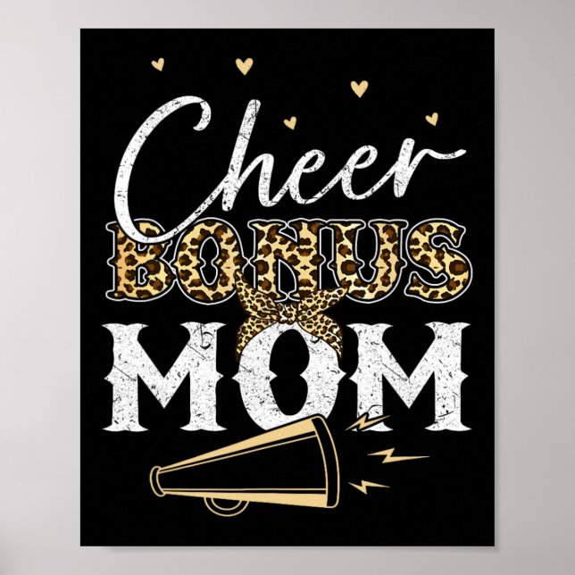 Affiche Chemise de maman bonus de cheerleading léopard de  (Devant)