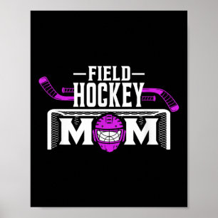 Affiche Chemise de maman de hockey sur gazon pour femmes F