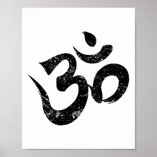 Affiche Chemise de méditation Om Spirituel Symbole indien 