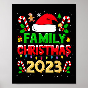 Affiche Chemise de Noël 2023 Pour Familles Correspondant X