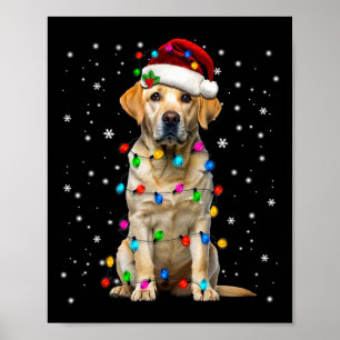 Affiche Chemise de Noël à lumières pour arbre de Noël Retr