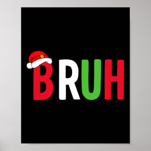 Affiche Chemise de Noël Bruh Pour Les Garçons Ados Noël Dr