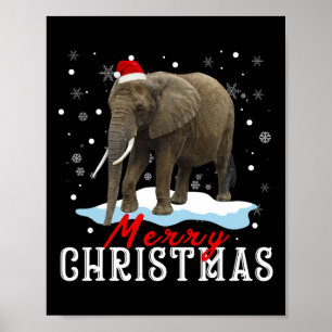 Affiche Chemise de Noël éléphant Groupe de Pyjama Christ