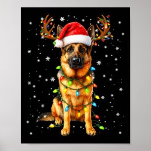 Affiche Chemise de nuit à lumières de sapin de Noël pour c