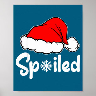 Affiche Chemise de nuit Noël chapeau de Père Noël cassé Si