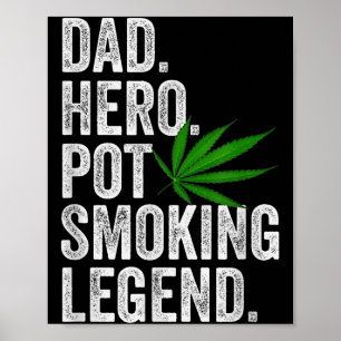 Affiche Chemise de papa herbe drôle Noël T fumeur humour