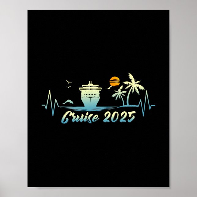 Affiche Chemise de paquebot de croisière Vacances Croisièr (Devant)