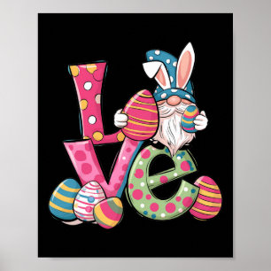 Affiche Chemise de Pâques Gnome Jour de Pâques Amour Homme