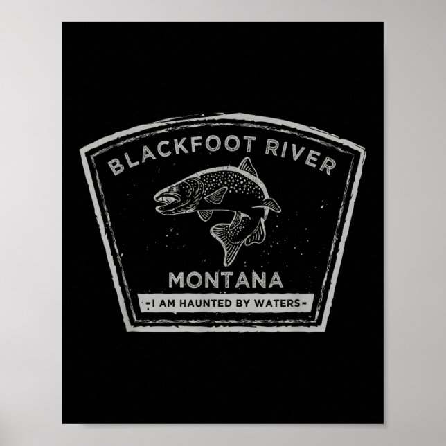 Affiche Chemise de pêche à la mouche - Rivière Blackfoot M (Devant)
