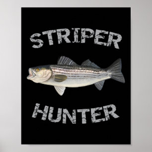 Affiche Chemise de pêche rayée Striper Hunter B