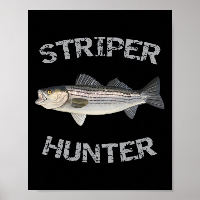 Affiche Chemise de pêche rayée Striper Hunter B  (Devant)