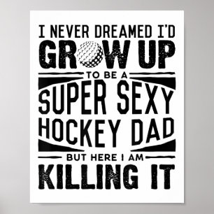 Affiche Chemise de père de hockey sur gazon Hommes Joueur
