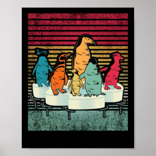 Affiche Chemise de pingouin Vintage style rétro