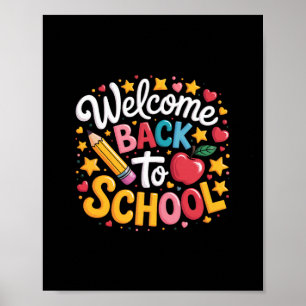 Affiche Chemise de retour à l'école drôle garçons filles e