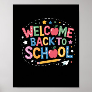 Affiche Chemise de retour à l'école Graphique coloré migno
