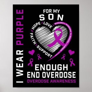 Affiche Chemise de sensibilisation à la fin des overdoses