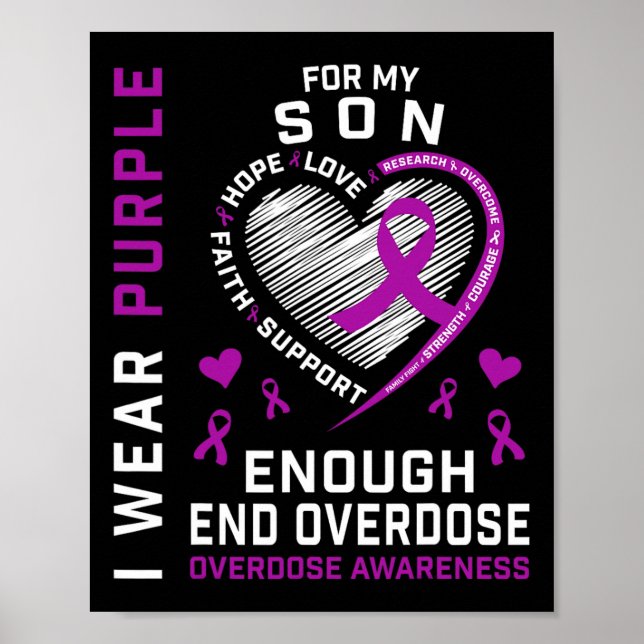 Affiche Chemise de sensibilisation à la fin des overdoses  (Devant)