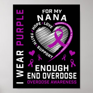 Affiche Chemise de sensibilisation à la fin des overdoses