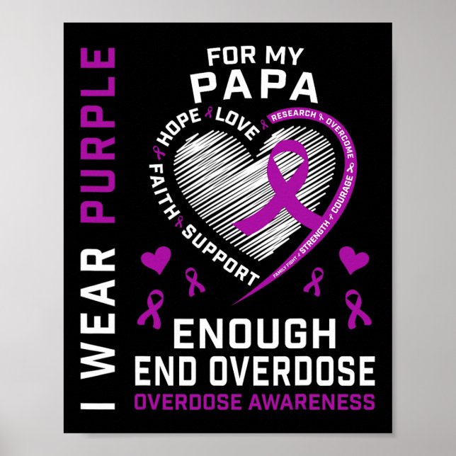 Affiche Chemise de sensibilisation à la fin des overdoses  (Devant)