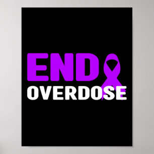 Affiche Chemise de sensibilisation à la fin des surdoses -