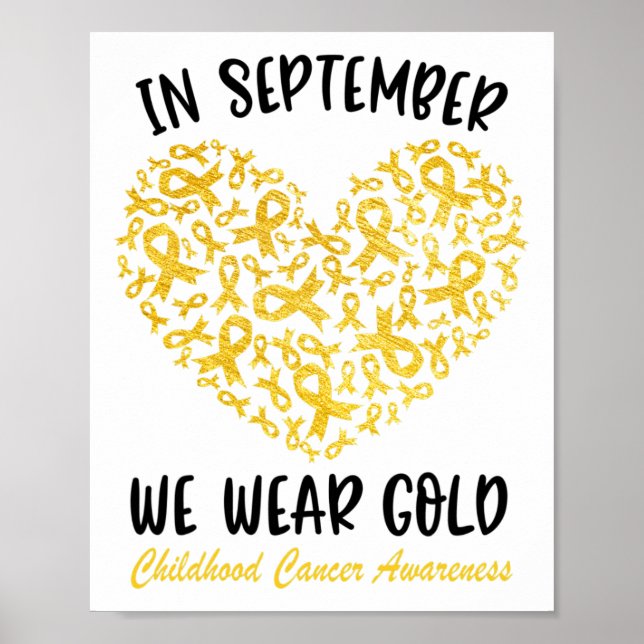 Affiche Chemise de sensibilisation au cancer de l'enfant E (Devant)