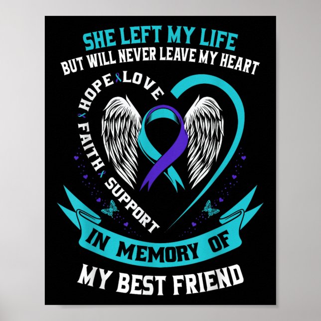 Affiche Chemise de sensibilisation au suicide Meilleure am (Devant)