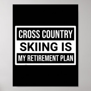 Affiche Chemise de ski skis de fond est retraite hommes