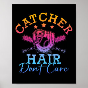 Affiche Chemise de softball Filles Femmes Joueuse de softb
