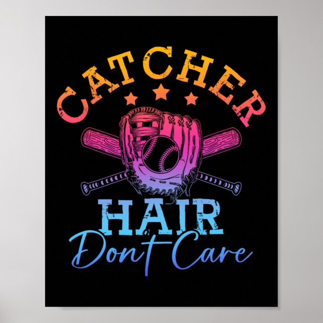 Affiche Chemise de softball Filles Femmes Joueuse de softb (Devant)