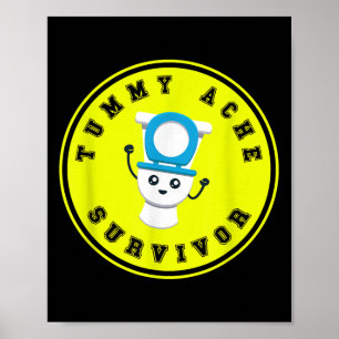 Affiche Chemise de survivant de l'Ache Tummy - Maladie de