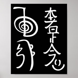 Affiche Chemise de symboles Reiki Wer Vêtements énergétiqu