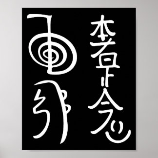 Affiche Chemise de symboles Reiki Wer Vêtements énergétiqu