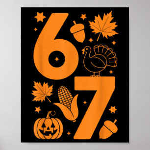 Affiche Chemise de Thanksgiving 67 – Dinde d'automne