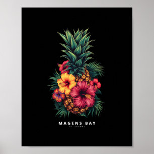 Affiche Chemise de vacances Îles Vierges St Thomas Tril Pi
