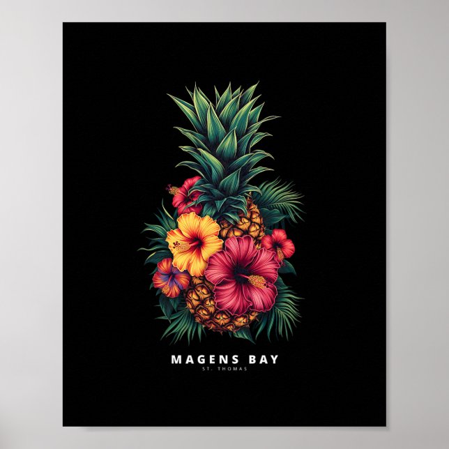 Affiche Chemise de vacances Îles Vierges St Thomas Tril Pi (Devant)