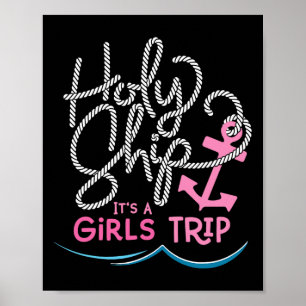 Affiche Chemise de voyage pour filles Holy Ship Vacances a