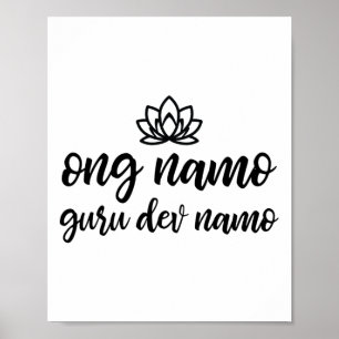 Affiche Chemise de Yoga Kundalini Ong Namo Guru Dev Namo 