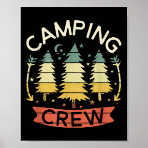 Affiche Chemise d'équipe de camping Enfants Chemises de ca