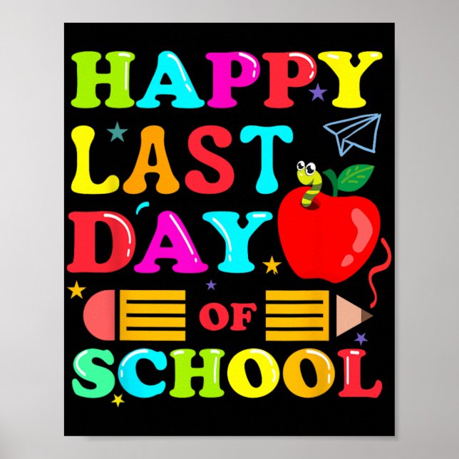 Affiche Chemise dernier jour d'école pour les enseignants  (Devant)