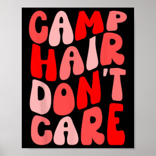 Affiche Chemise d'été pour fille Camping cheveux, ça m'est
