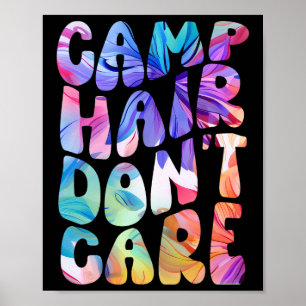 Affiche Chemise d'été pour fille Camping Cheveux Peu Impor