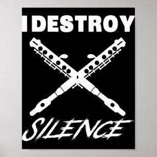 Affiche Chemise drôle Ccolo - Je détruis le silence Nouvel